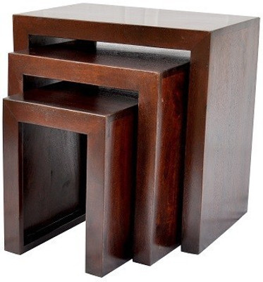 

Ringabell Solid Wood Nesting Table(Finish Color - Mahogany, Set of - 3)