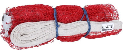 

ILARTE 4 side nylon tape niwar badminton net Badminton Net(Red, White)