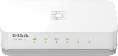 D-Link DES-1005C 10/100 Network Switch(White) available at flipkart for Rs.590