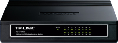 

TP-LINK TL-SF1016D 16-Port 10/100Mbps Desktop Switch(Black)