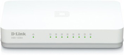 

D-Link DGS-1008A Eight 10/100/1000 Mbps Gigabit ports Network Switch(White)