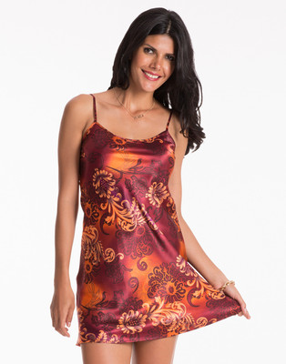 

PrettySecrets Women's Nighty(Multicolor), Burgundy