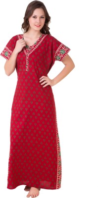 Masha Women Nighty(Red)