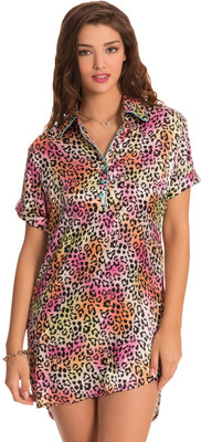

PrettySecrets Women's Nighty(Multicolor), Animal;multicolour;print