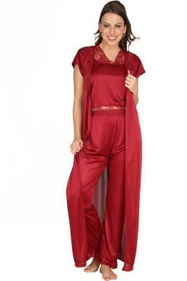 

Cenizas Women's Nighty(Maroon)