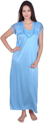 

Kanika Women Nighty(Light Blue, Firozy