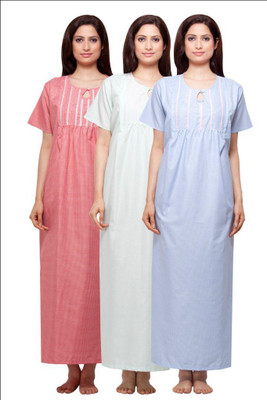 

VedVid Women Nighty(Red, Pink, White, Multicolor