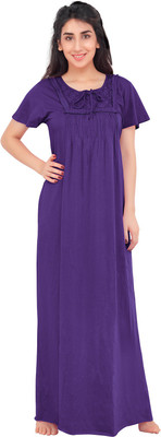 honeydew Women Nighty(Purple)