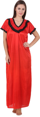 KEOTI Women Nighty(Red)