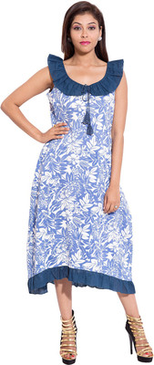 

Forever 9teen Women Nighty(Blue