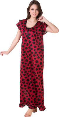 Masha Women Nighty(Maroon)