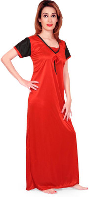 

Fabme Women's Nighty(Red)