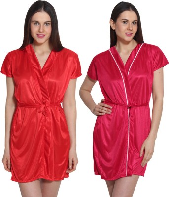 

eSOUL Women Robe(Red, Pink, Pink;red