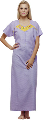 

VedVid Women Nighty(Purple, Mauve
