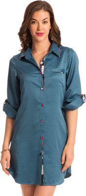 

PrettySecrets Women's Nighty(Blue)