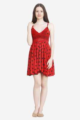 KEOTI Women Nighty(Red)
