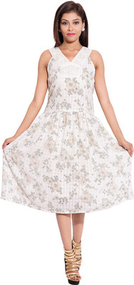 

Forever 9teen Women Nighty(White, Off white
