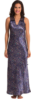 

PrettySecrets Women's Nighty(Dark Blue), Animal;dark blue;print