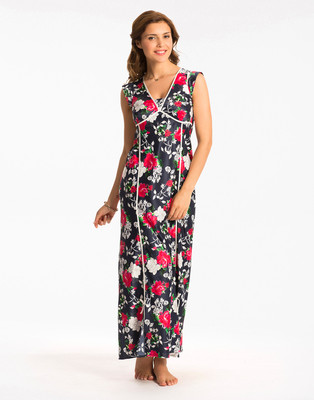 

PrettySecrets Women's Nighty(Multicolor), Black
