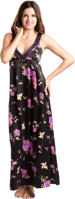 

PrettySecrets Women's Nighty(Multicolor), Black