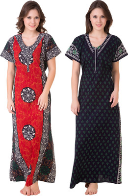 Masha Women Nighty(Multicolor)