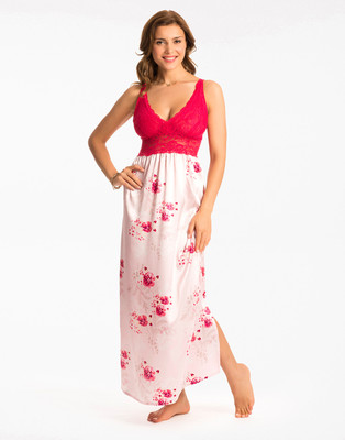 

PrettySecrets Women's Nighty(White, Pink), Purple
