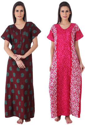 Masha Women Nighty(Multicolor)