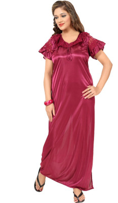

Fashigo Women Nighty(Pink), Wine