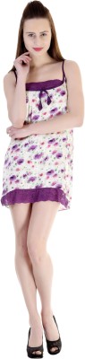 Claura Women Nighty(Purple)