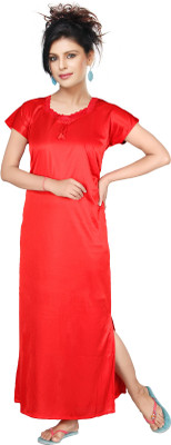 

Satyam Women's Nighty(Red)