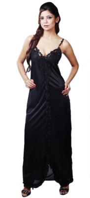 Boosah Women Nighty(Black)