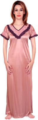 

Fabme Women's Nighty(Brown), Skin