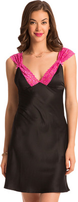 PrettySecrets Women's Nighty(Black)
