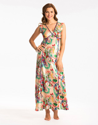 

PrettySecrets Women's Nighty(Multicolor), Orange