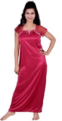

Kismat Fashion Women Nighty(Maroon, Wine