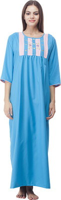 

VedVid Women Nighty(Blue, Turquoise