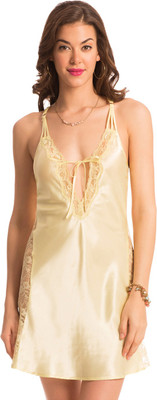 

PrettySecrets Women's Nighty(Yellow)