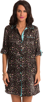 

PrettySecrets Women Nighty(Black, Animal;black;print