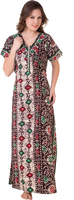 Masha Women Nighty(Multicolor) Masha Women Nighty(Multicolor)