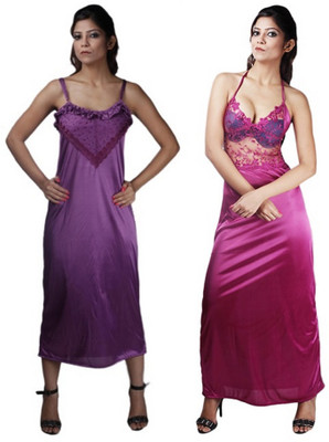 Boosah Women Nighty(Multicolor) Boosah Women Nighty(Multicolor)