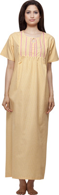 

VedVid Women Nighty(Orange, Lemon