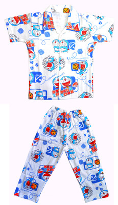 

Smilee Kids Nightwear Boys Printed Cotton, Blue