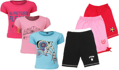 

Gkidz Girls Casual T-shirt, Multicolor