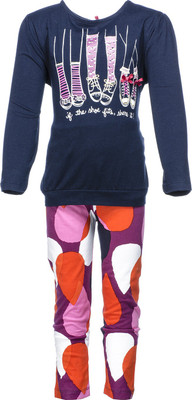 

Pepito Kids Nightwear Girls Printed Cotton, Navy blue