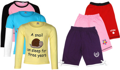 

Gkidz Girls Casual T-shirt, Multicolor