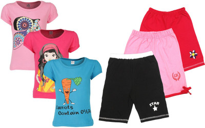 

Gkidz Girls Casual T-shirt, Multicolor