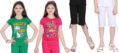 

Sini Mini Kids Nightwear Girls Printed Cotton, Multicolor