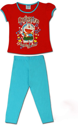 

Super Drool Kids Nightwear Girls Graphic Print, Red