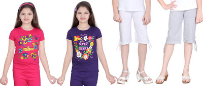 

Sini Mini Kids Nightwear Girls Printed Cotton, Multicolor