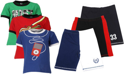 

Gkidz Kids Nightwear Boys Printed Cotton, Multicolor